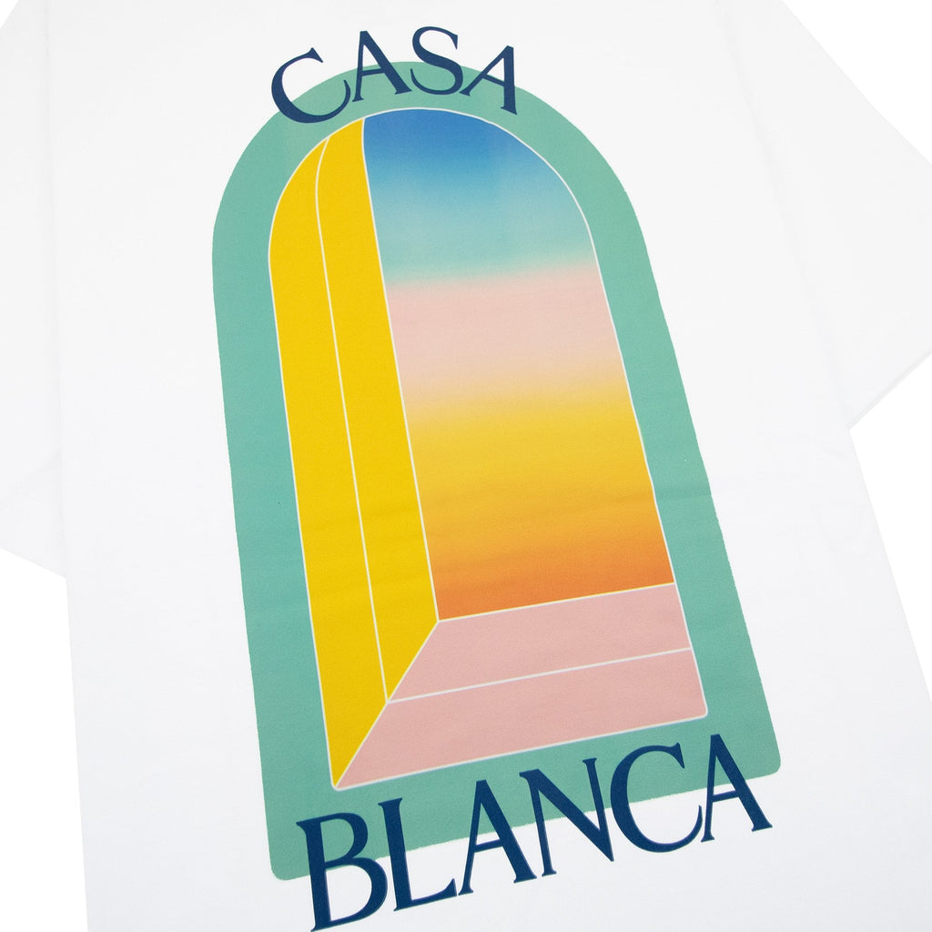 Casablanca L Arch Colore Printed T Shirt White 001