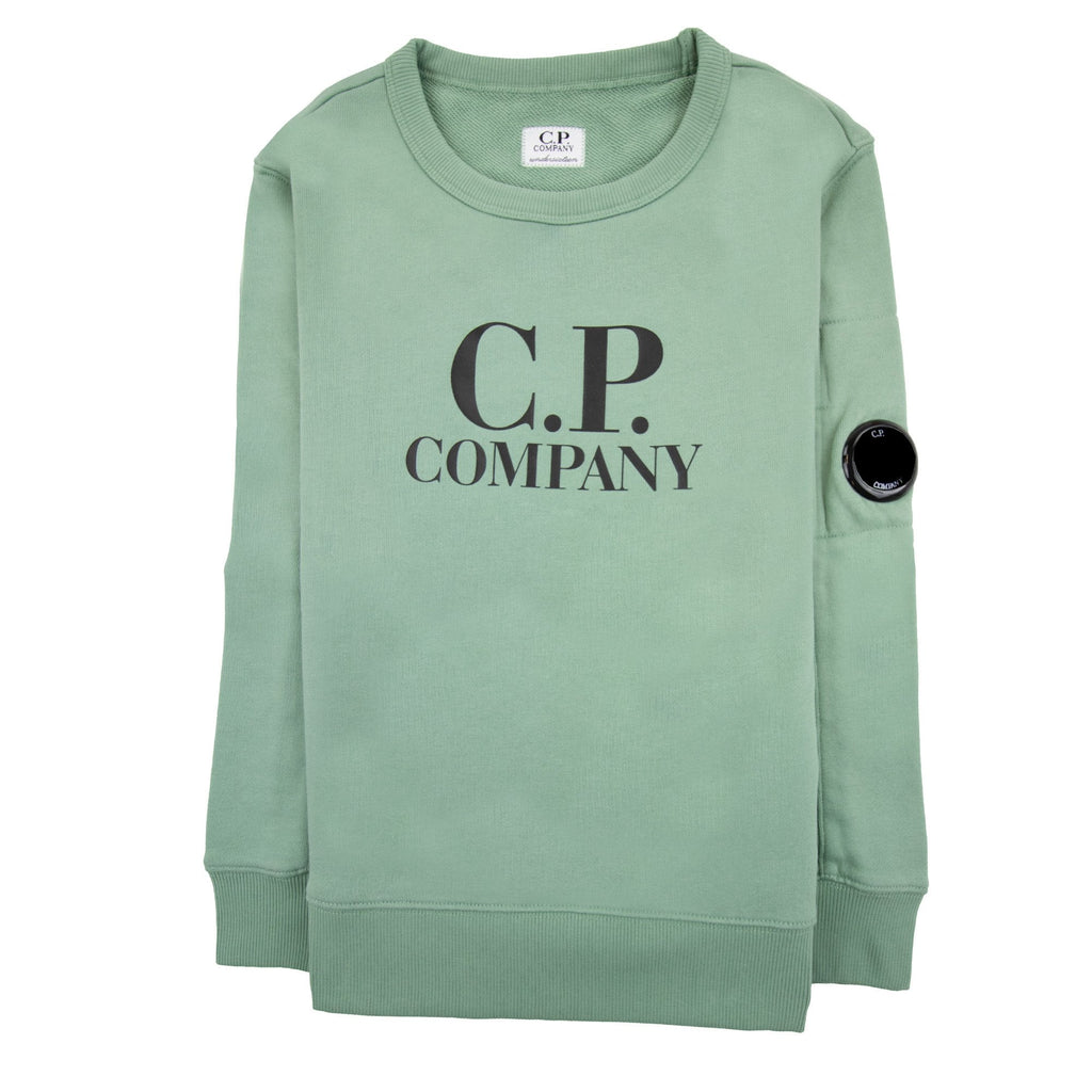 Cp Company Undersixteen Basic Lens Crewneck Sweatshirt Green 626