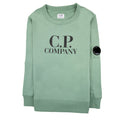 Cp Company Undersixteen Basic Lens Crewneck Sweatshirt Green 626