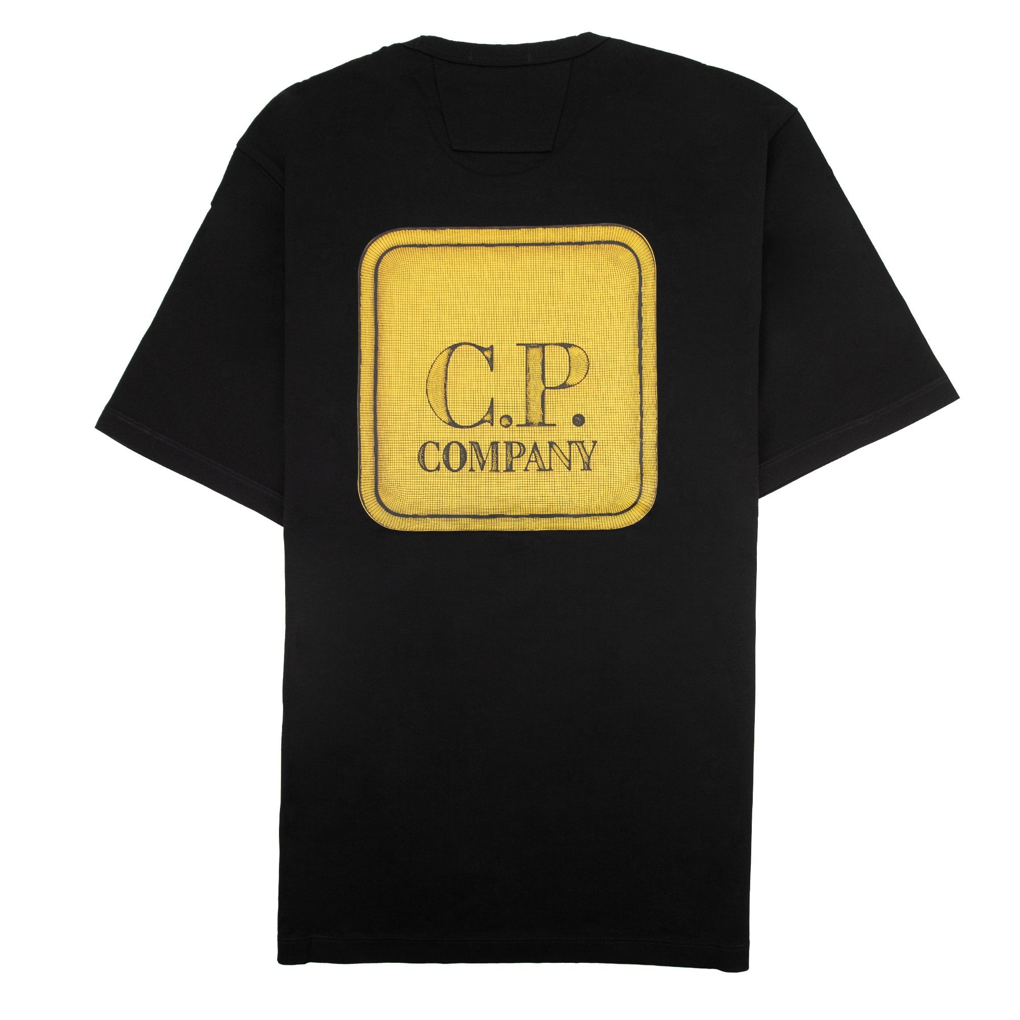 Cp Company Metropolis Series Mercerized Graphic Badge T Shirt Black 999