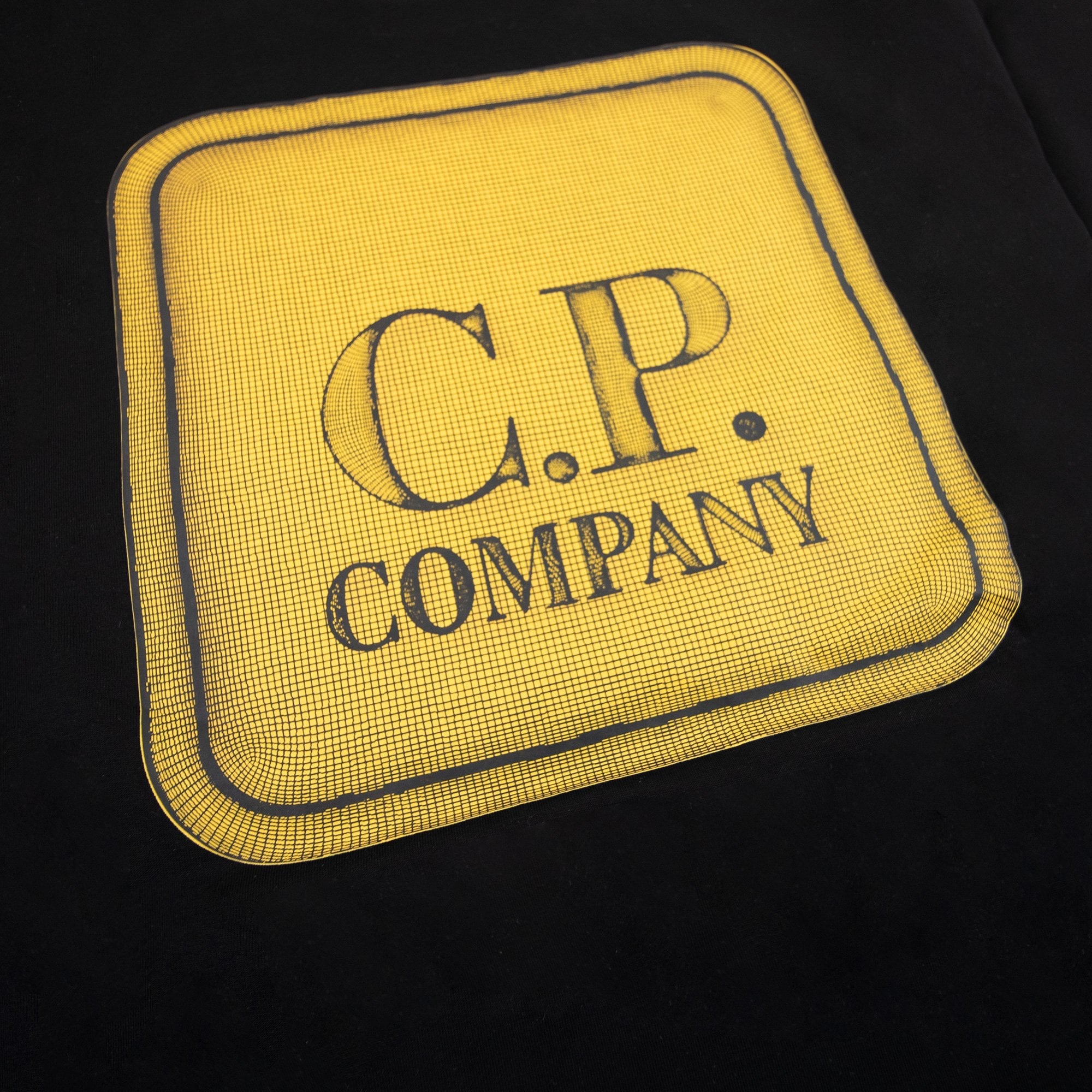 Cp Company Metropolis Series Mercerized Graphic Badge T Shirt Black 999