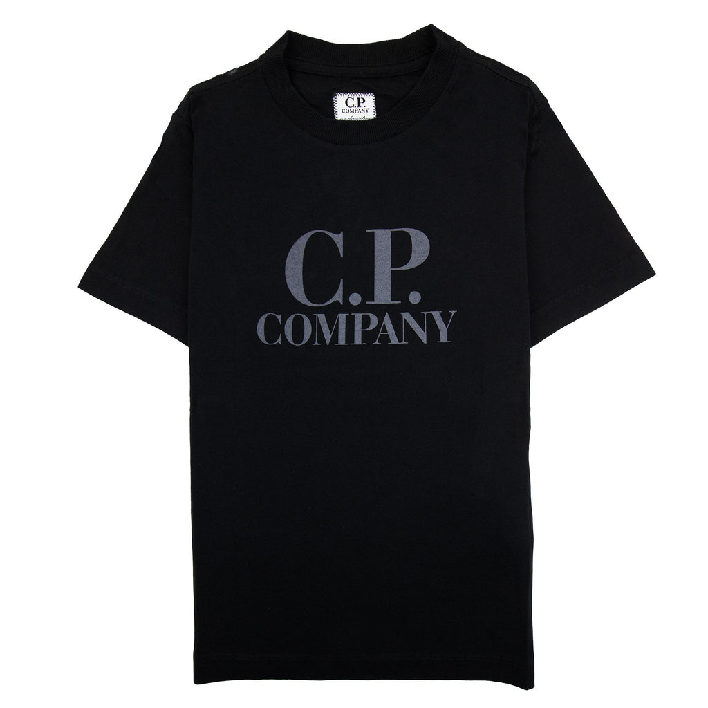 Cp Company Undersixteen Chest Logo Back Goggle T-shirt Black 999