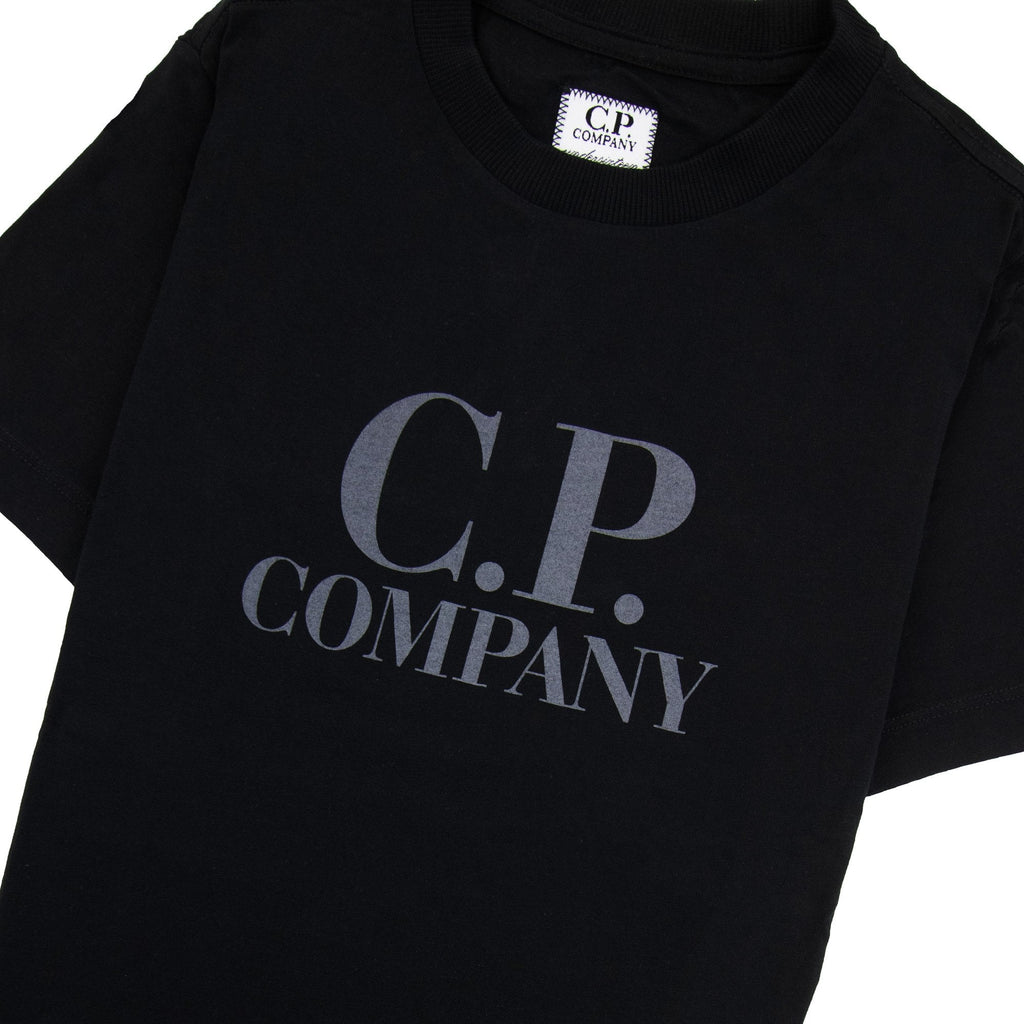 Cp Company Undersixteen Chest Logo Back Goggle T-shirt Black 999