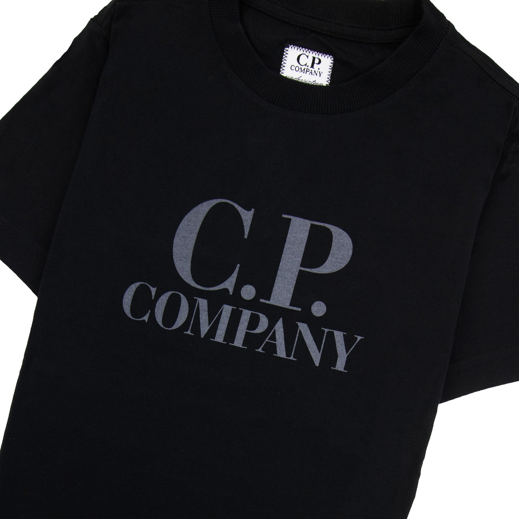 Cp Company Undersixteen Chest Logo Back Goggle T-shirt Black 999