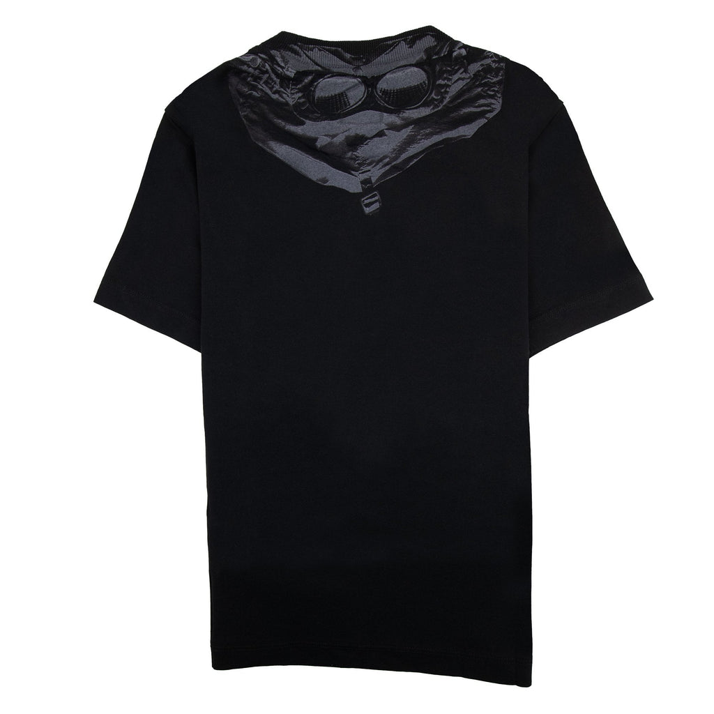 Cp Company Undersixteen Chest Logo Back Goggle T-shirt Black 999