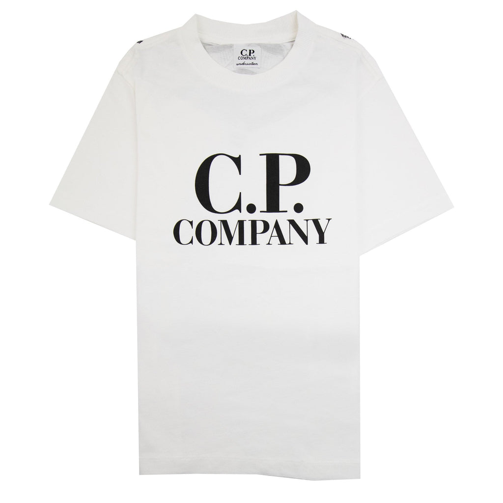 Cp Company Undersixteen Chest Logo Back Goggle T-shirt White 103
