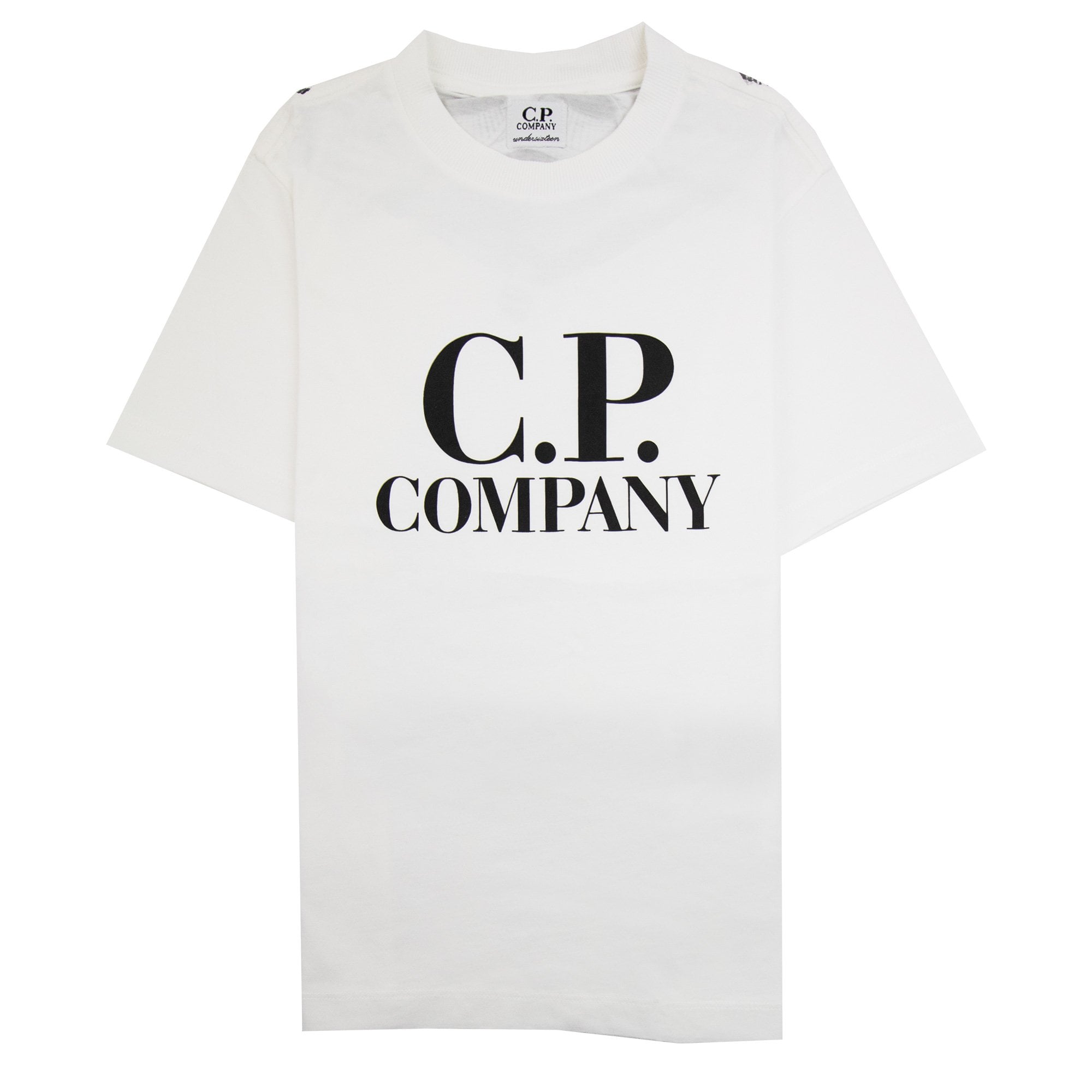 Cp Company Undersixteen Chest Logo Back Goggle T-shirt White 103