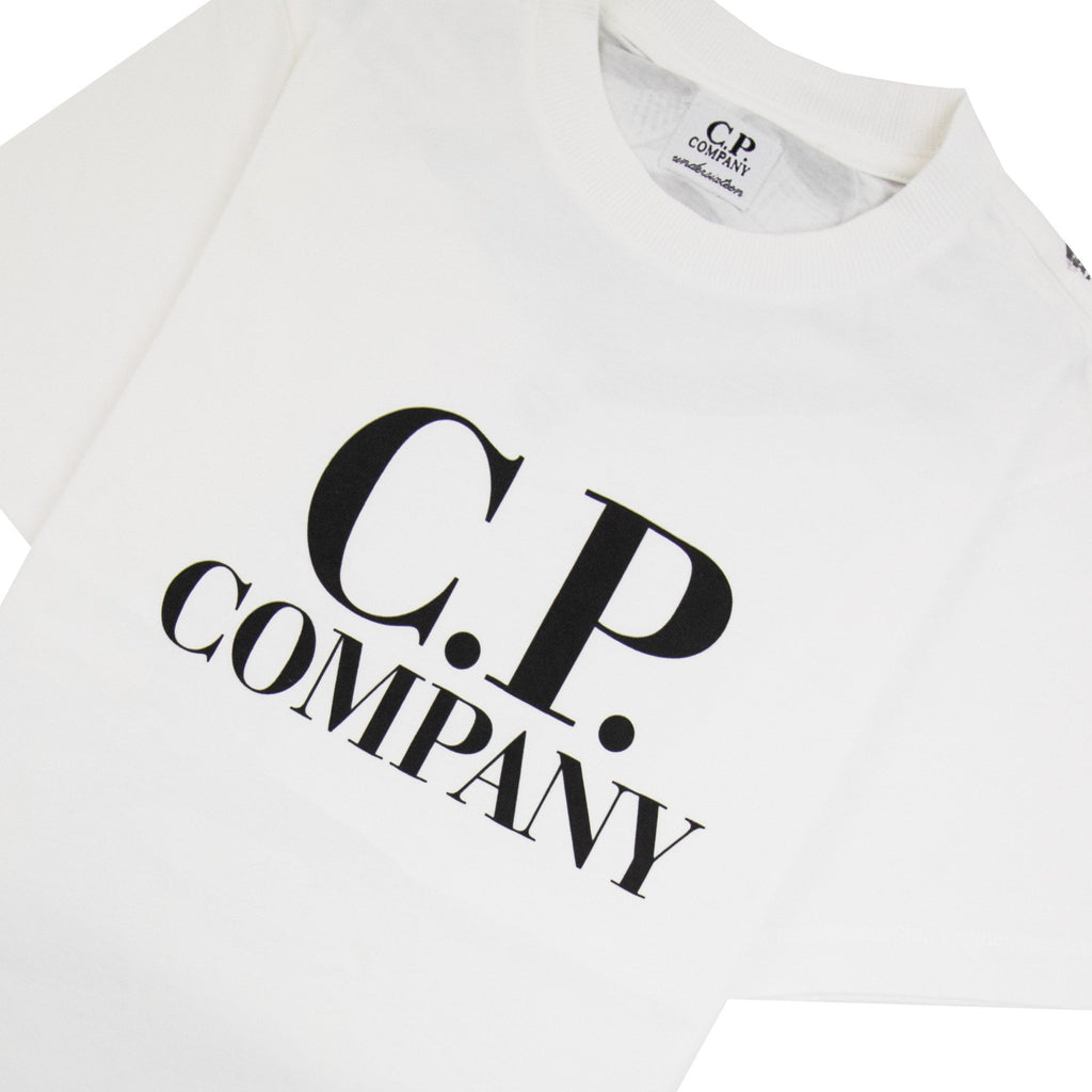 Cp Company Undersixteen Chest Logo Back Goggle T-shirt White 103