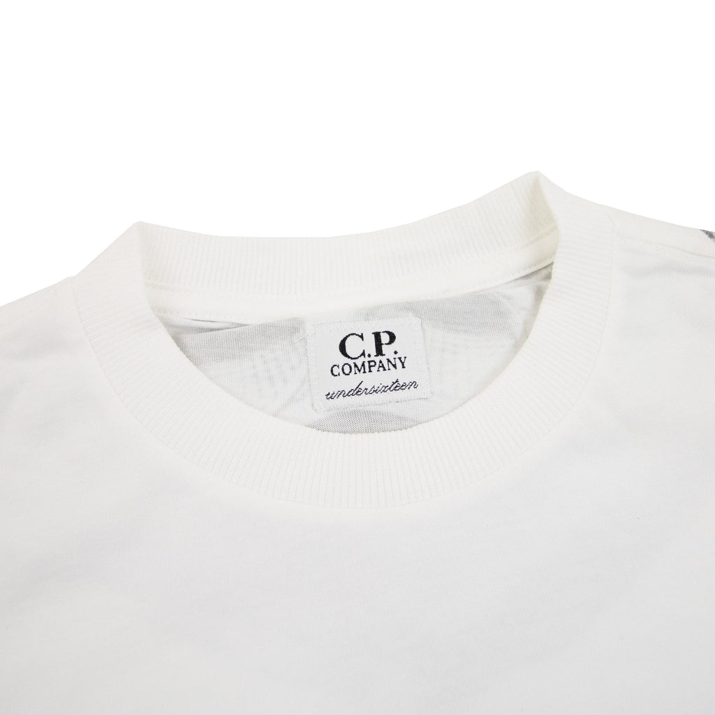 Cp Company Undersixteen Chest Logo Back Goggle T-shirt White 103
