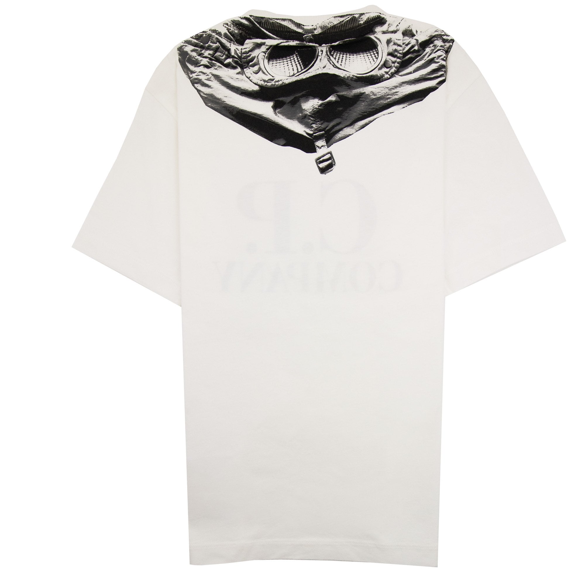 Cp Company Undersixteen Chest Logo Back Goggle T-shirt White 103