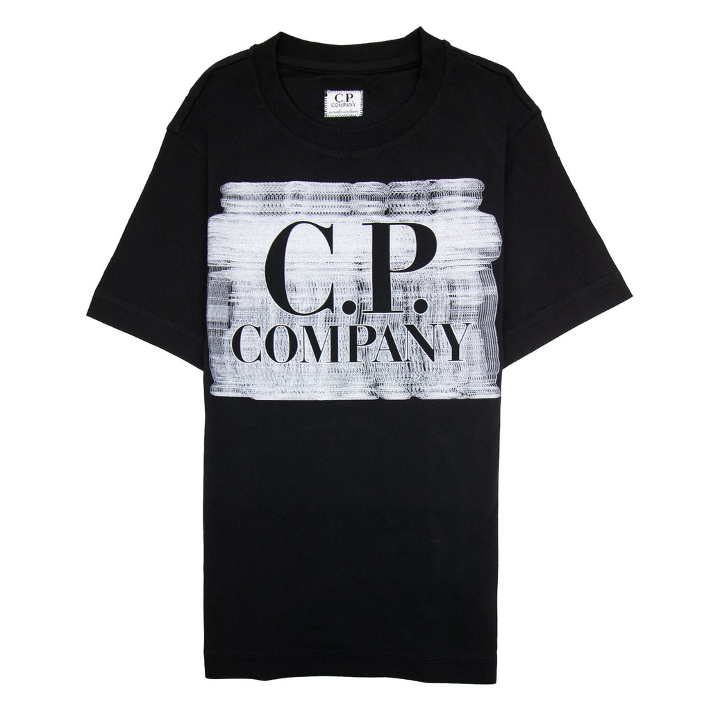 Cp Company Undersixteen 30/1 Graphic Logo T-shirt Black 999