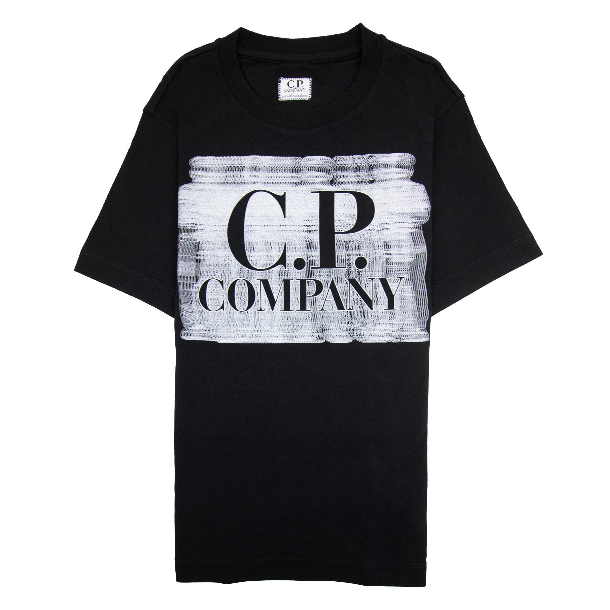 Cp Company Undersixteen 30/1 Graphic Logo T-shirt Black 999