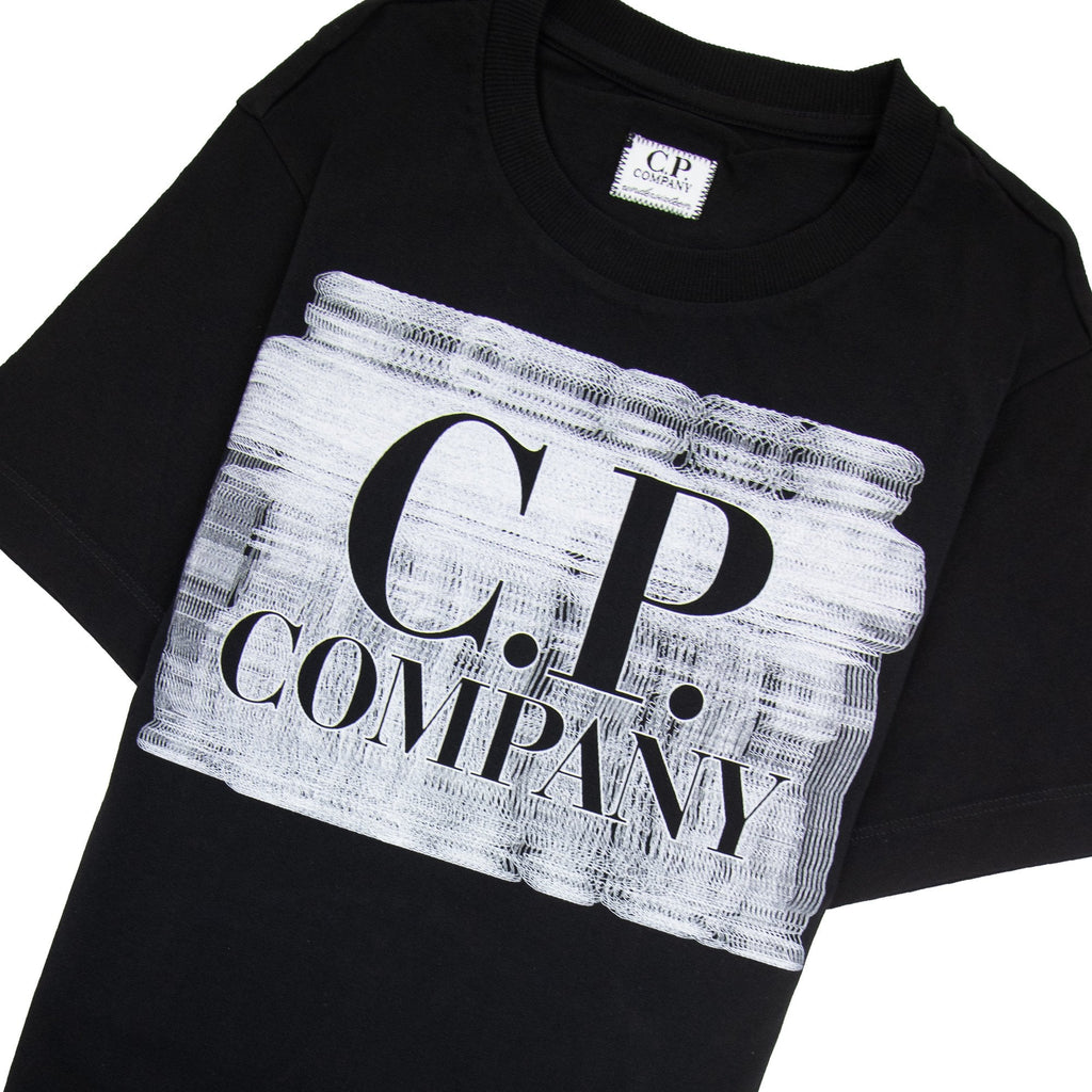 Cp Company Undersixteen 30/1 Graphic Logo T-shirt Black 999