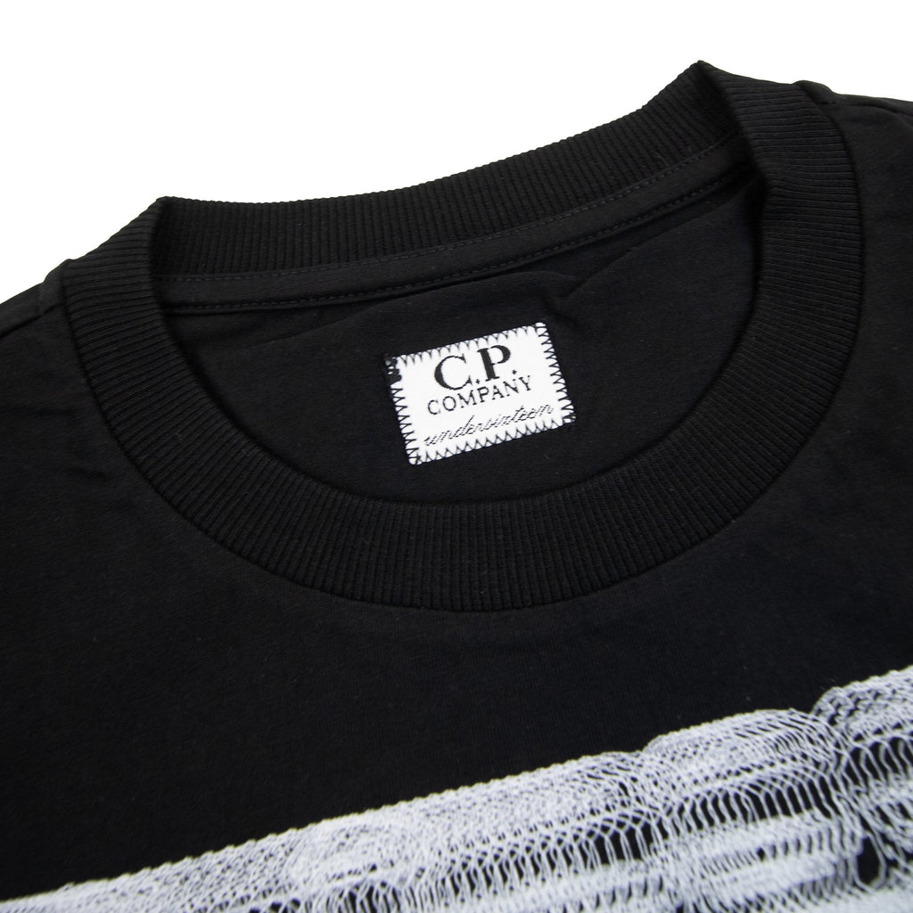Cp Company Undersixteen 30/1 Graphic Logo T-shirt Black 999