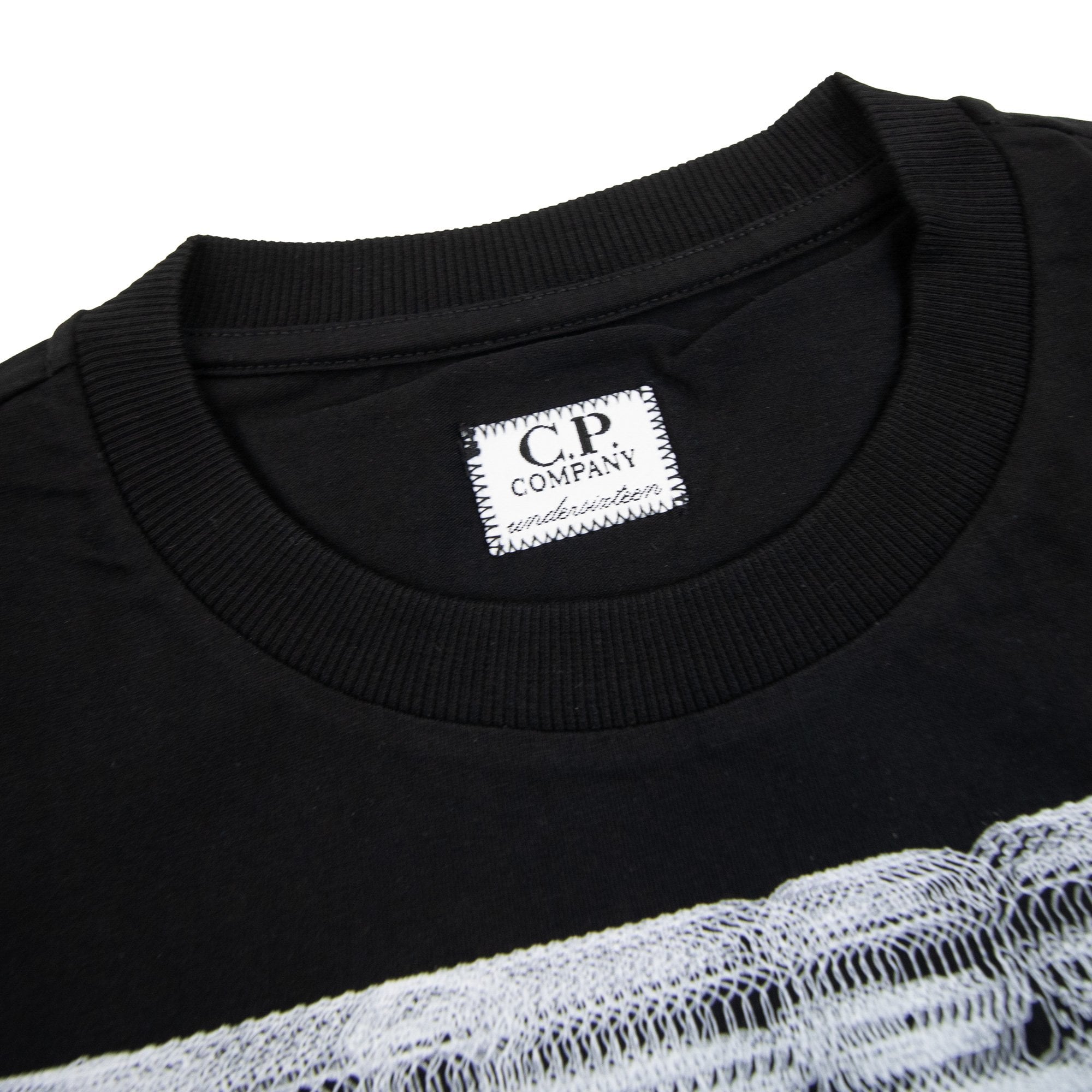 Cp Company Undersixteen 30/1 Graphic Logo T-shirt Black 999