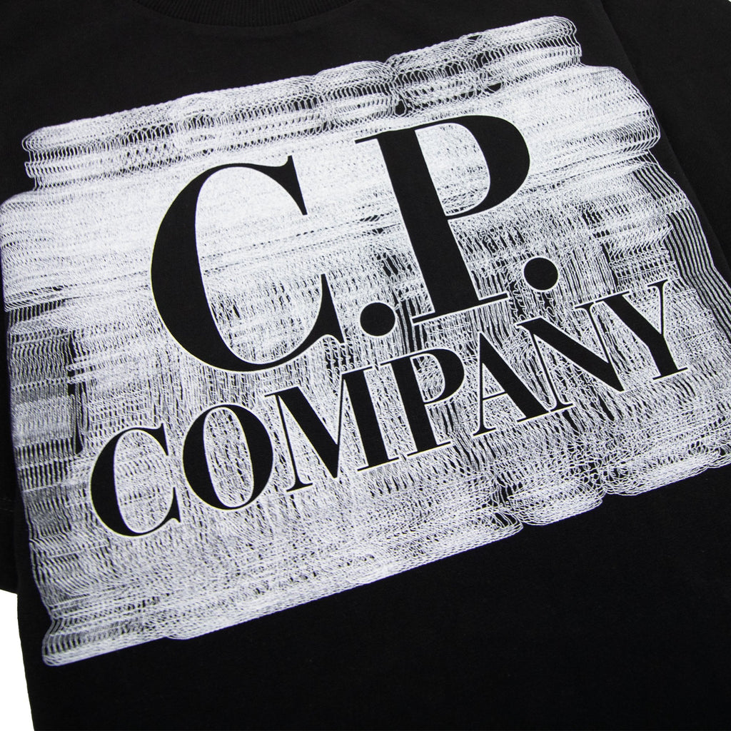 Cp Company Undersixteen 30/1 Graphic Logo T-shirt Black 999