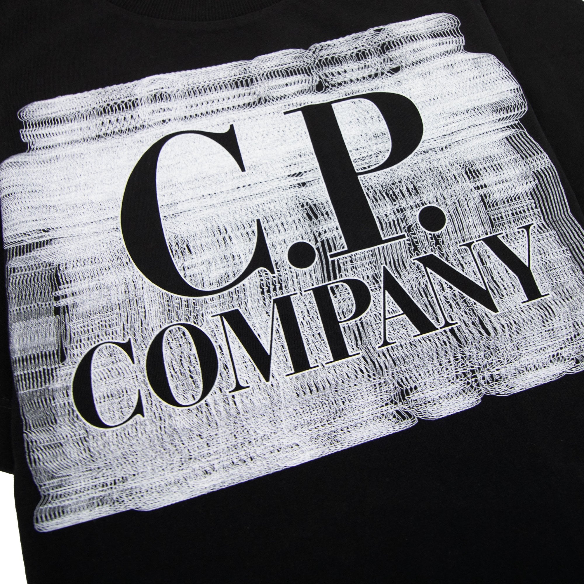 Cp Company Undersixteen 30/1 Graphic Logo T-shirt Black 999