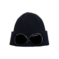 Cp Company Undersixteen Goggle Ribbed Knit Beanie Navy 41150