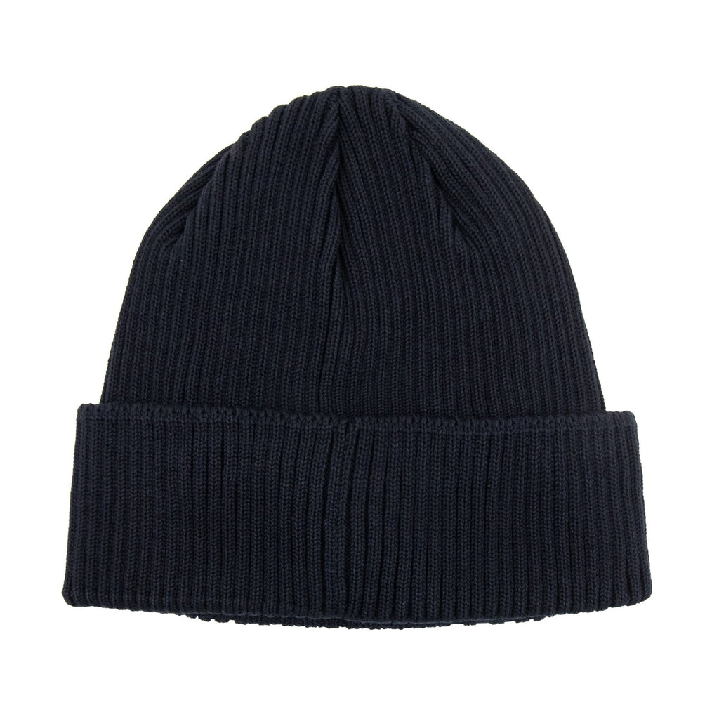 Cp Company Undersixteen Goggle Ribbed Knit Beanie Navy 41150