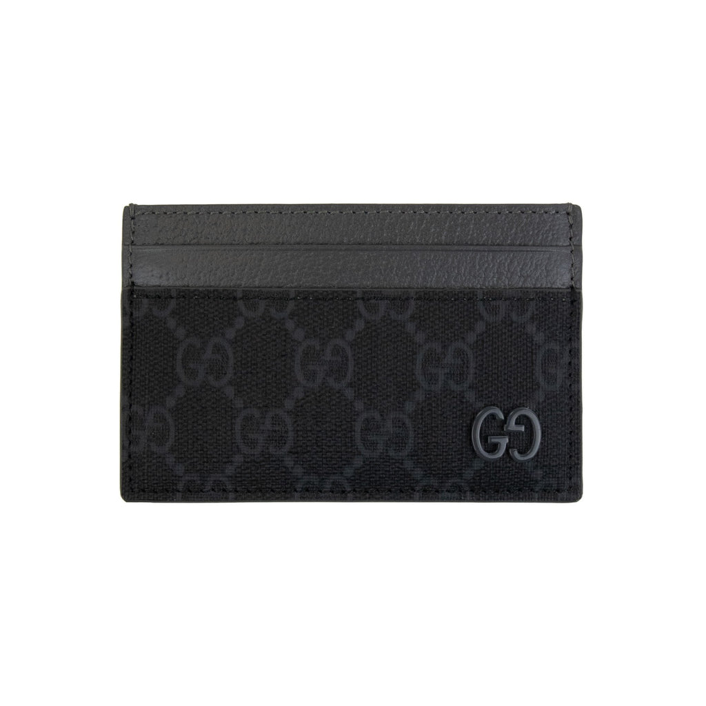 Gucci Gg Detail Card Case Grey 9053