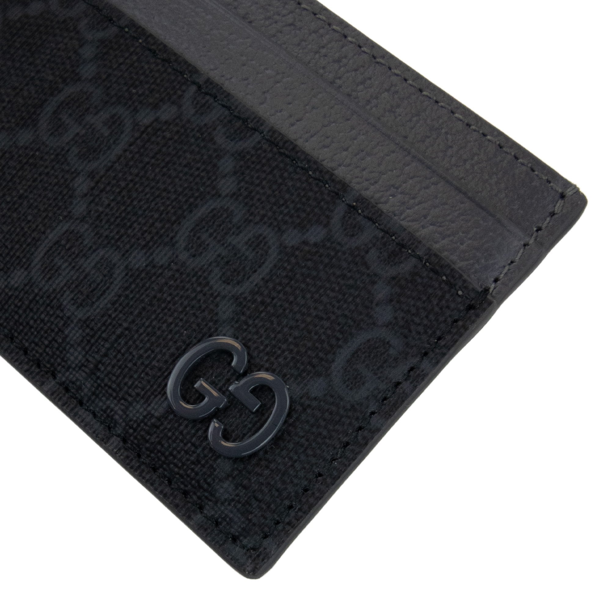 Gucci Gg Detail Card Case Grey 9053