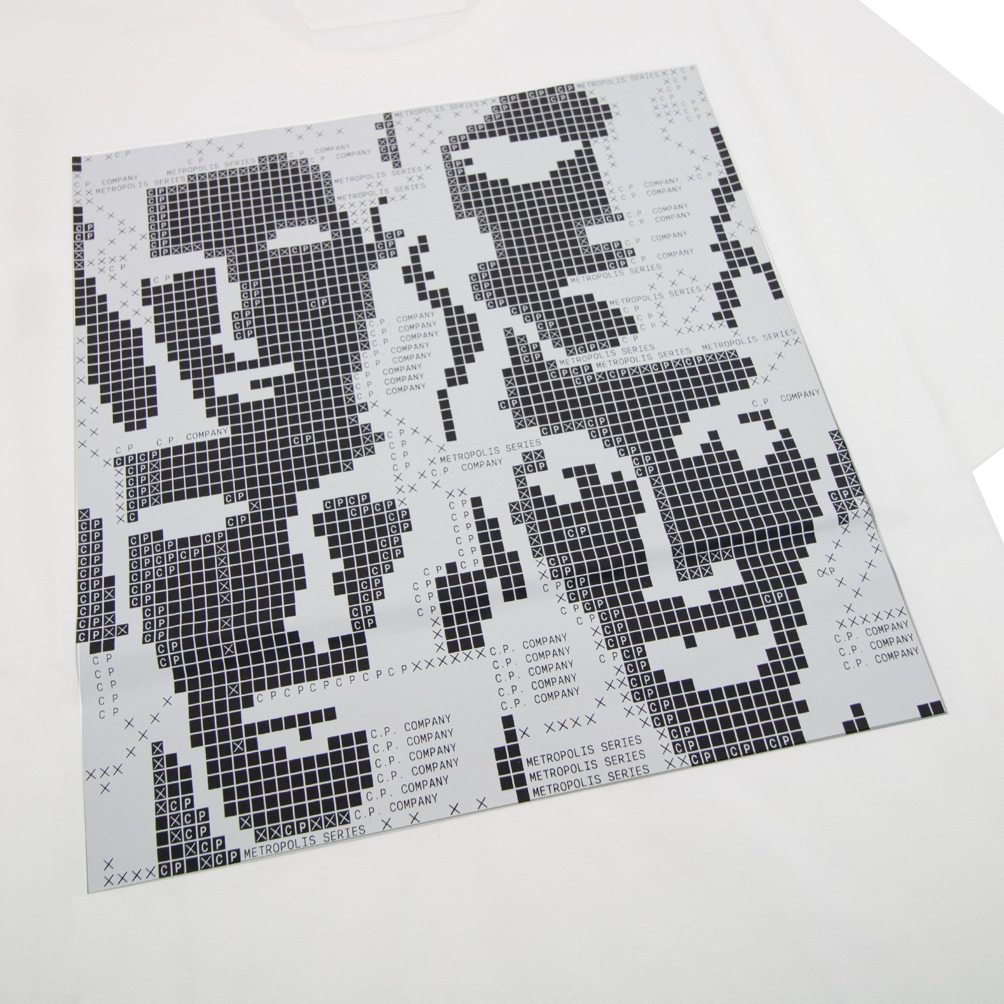 Cp Company Metropolis Series Mercerized Jersey Graphic Face T Shirt White 101