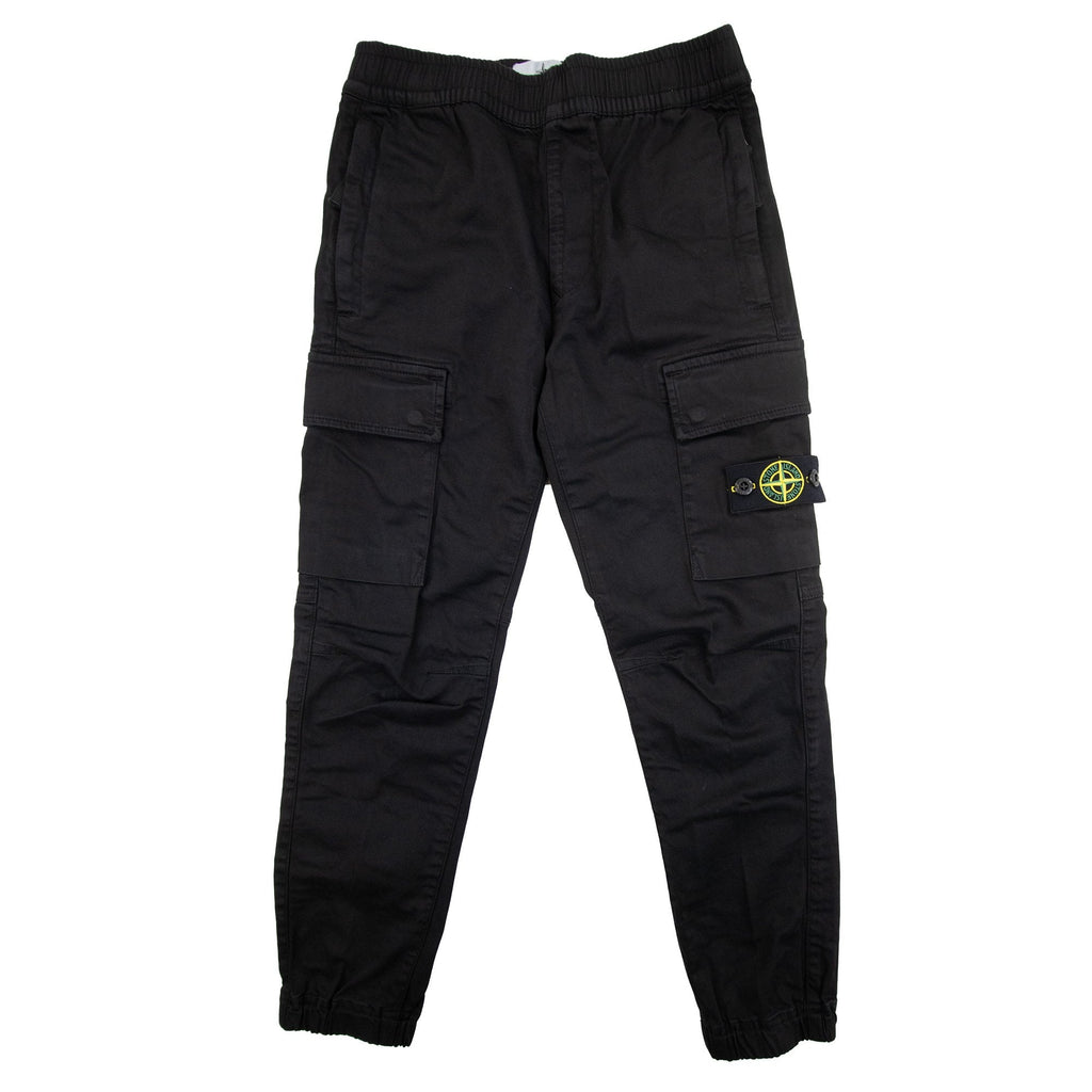 Stone Island Junior 31212 Cargo Pants Black V0029
