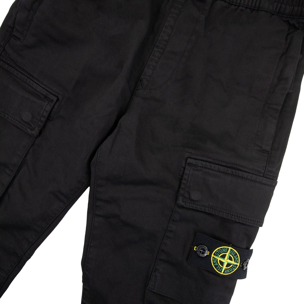 Stone Island Junior 31212 Cargo Pants Black V0029