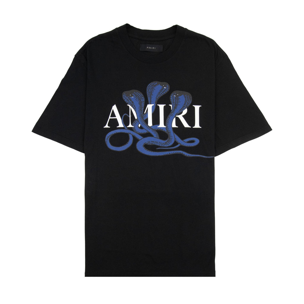 Amiri Snake Logo T Shirt Black/blue