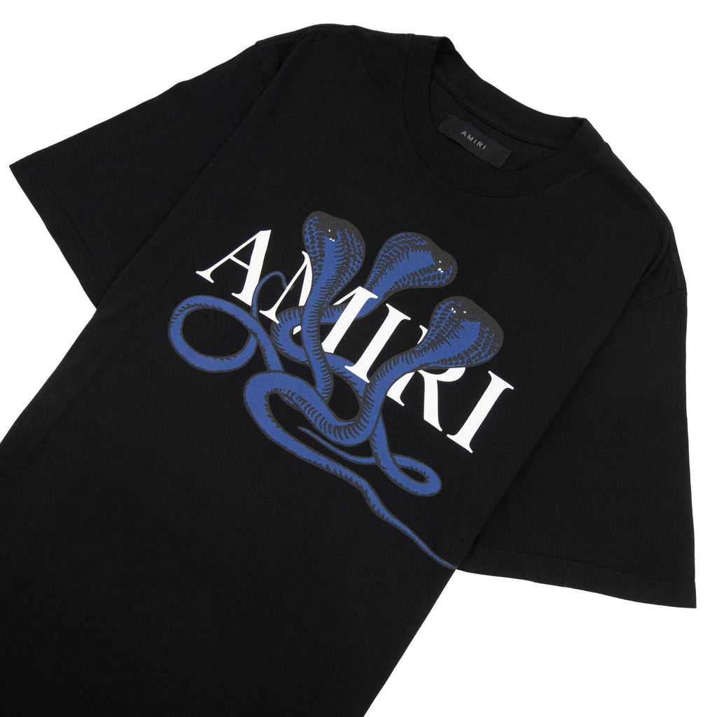 Amiri Snake Logo T Shirt Black/blue