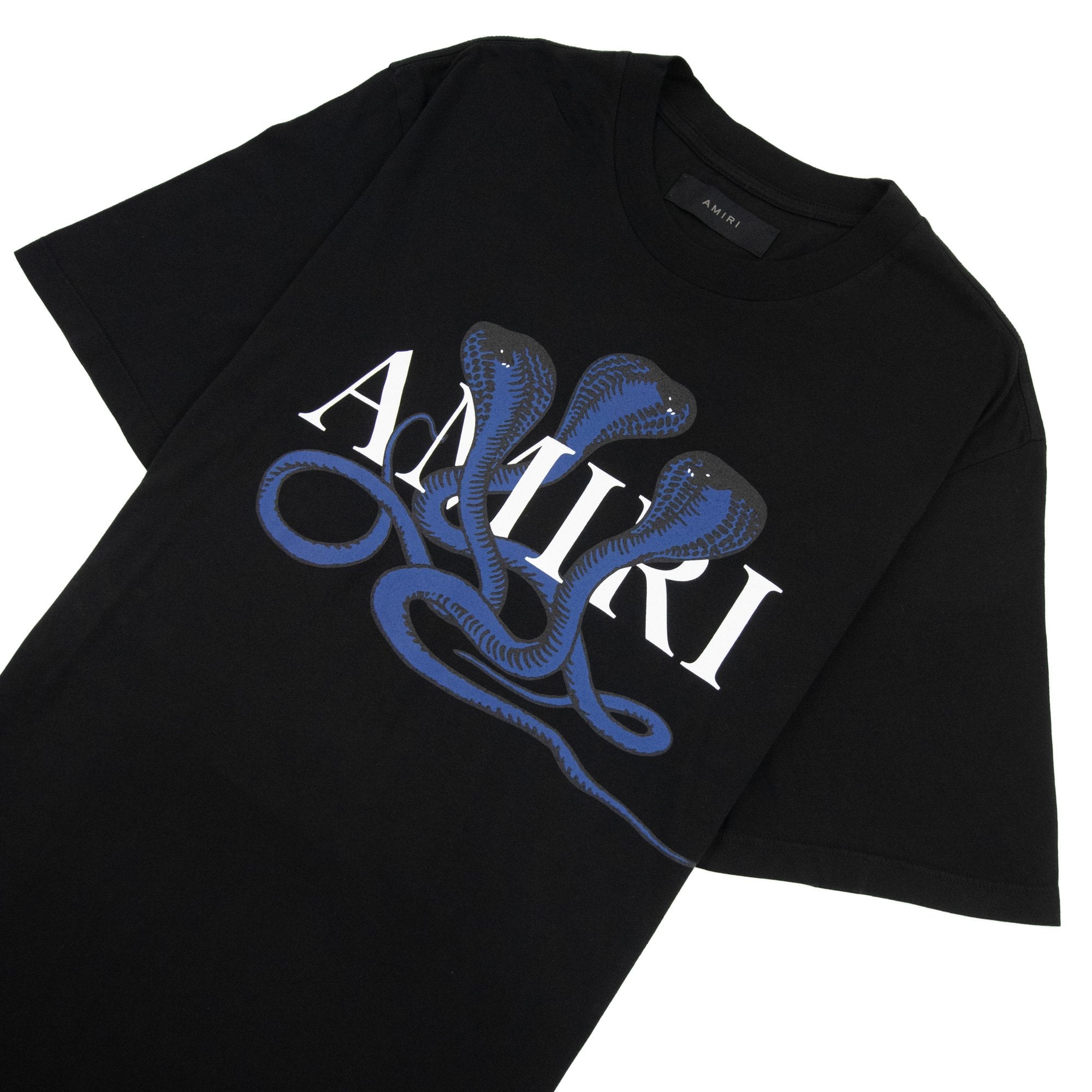 Amiri Snake Logo T Shirt Black/blue