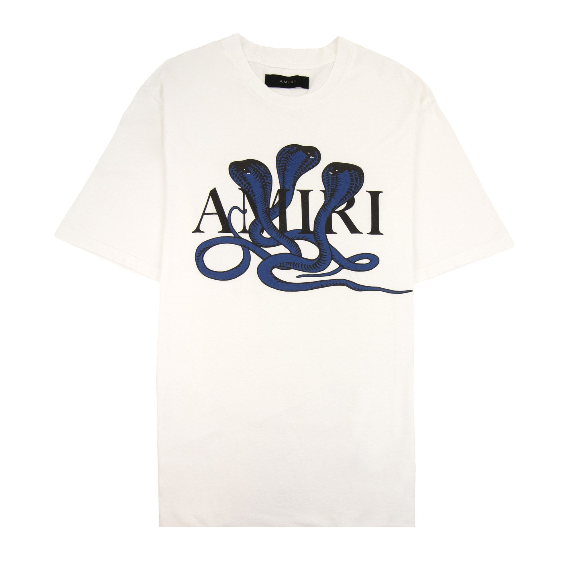 Amiri Snake Logo T Shirt White/blue