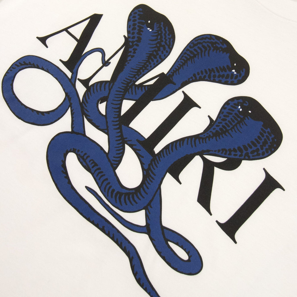 Amiri Snake Logo T Shirt White/blue