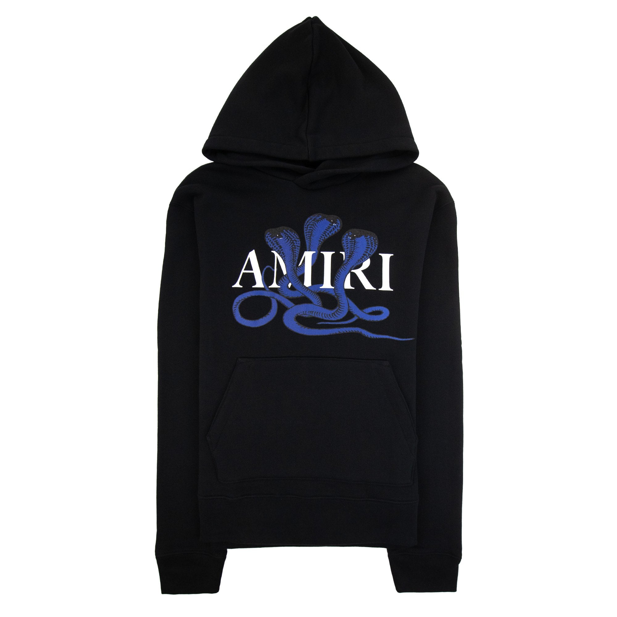 Amiri Snake Logo Hoodied Sweatshirt Black/blue