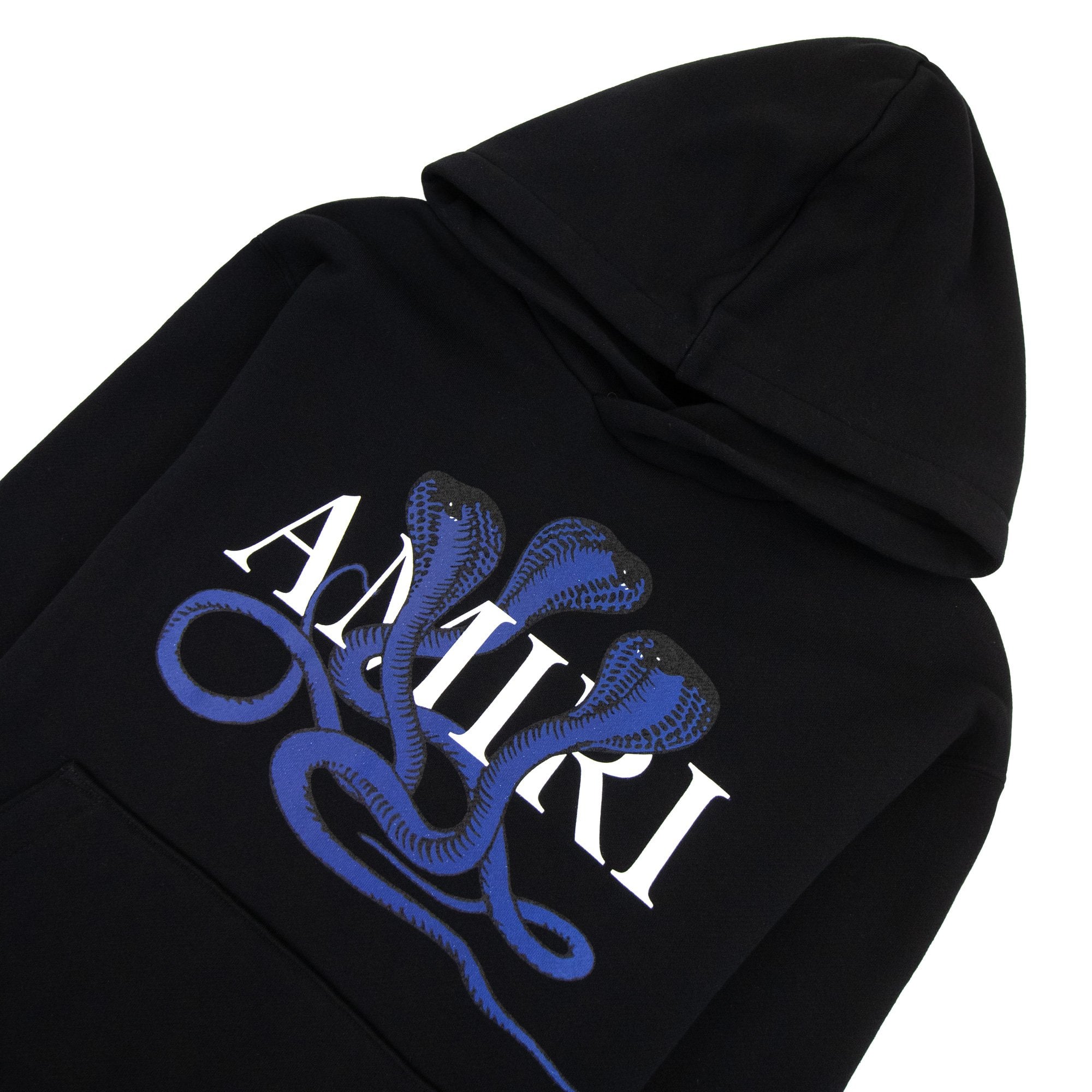 Amiri Snake Logo Hoodied Sweatshirt Black/blue