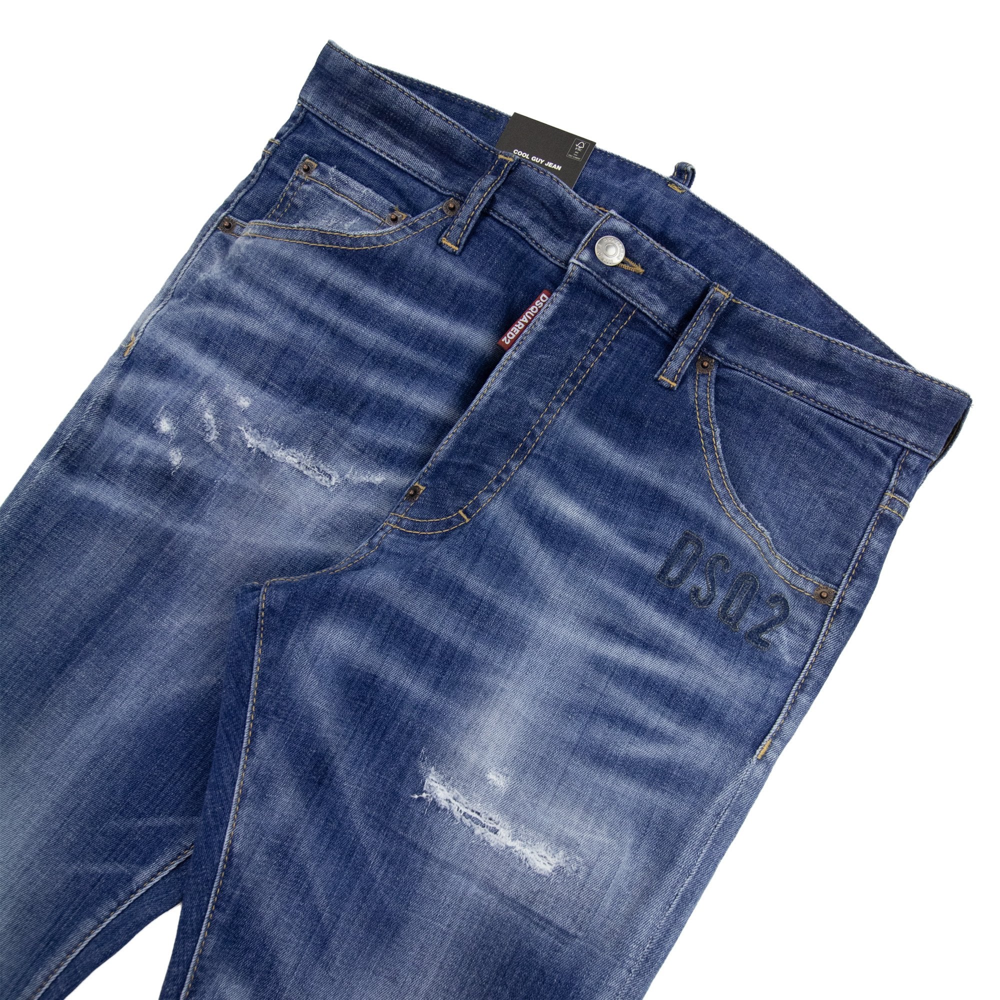 Dsquared2 Medium Heritage Fisherman Wash 642 Jeans Blue 470