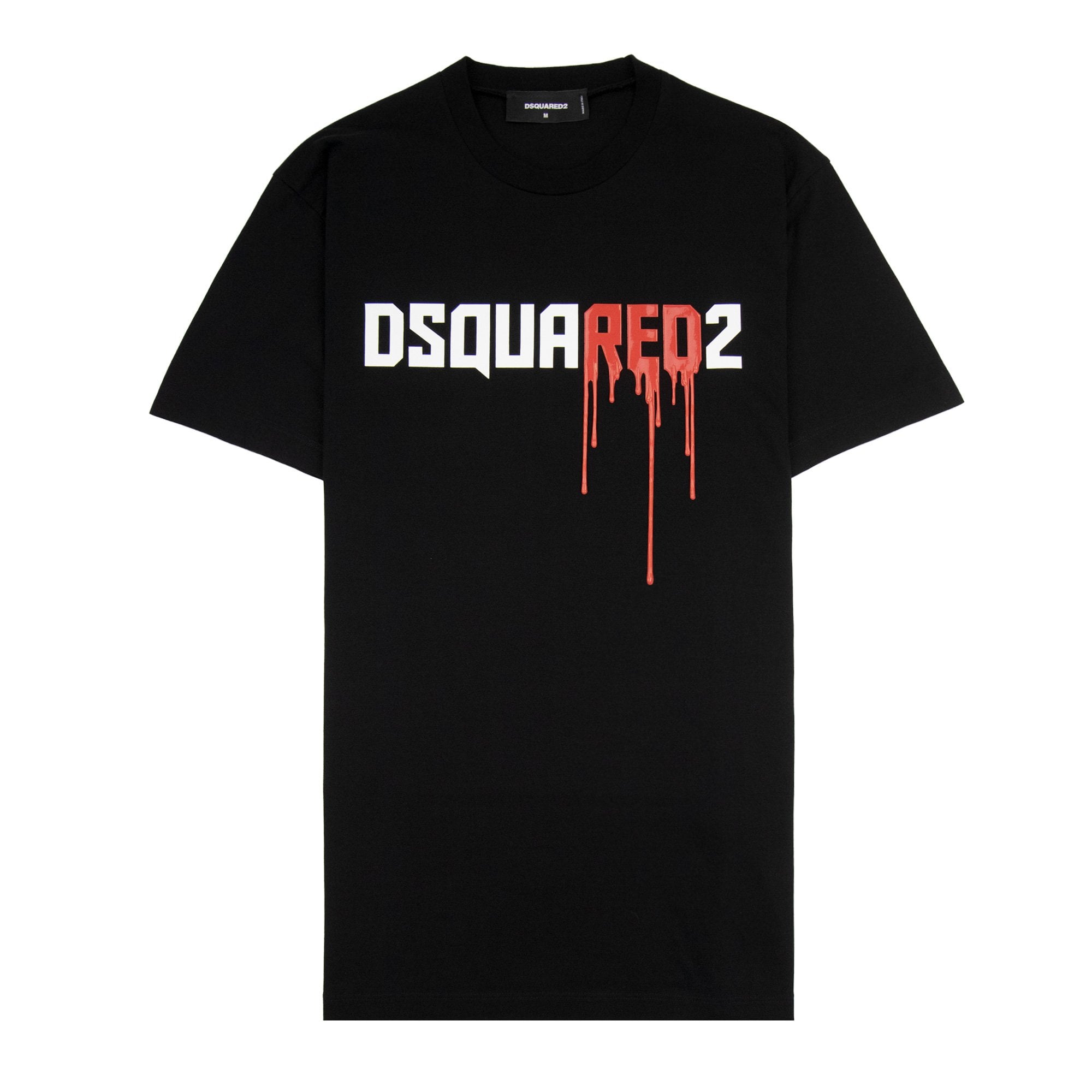 Dsquared2 Bloody Red Logo Cool Fit T Shirt Black 900