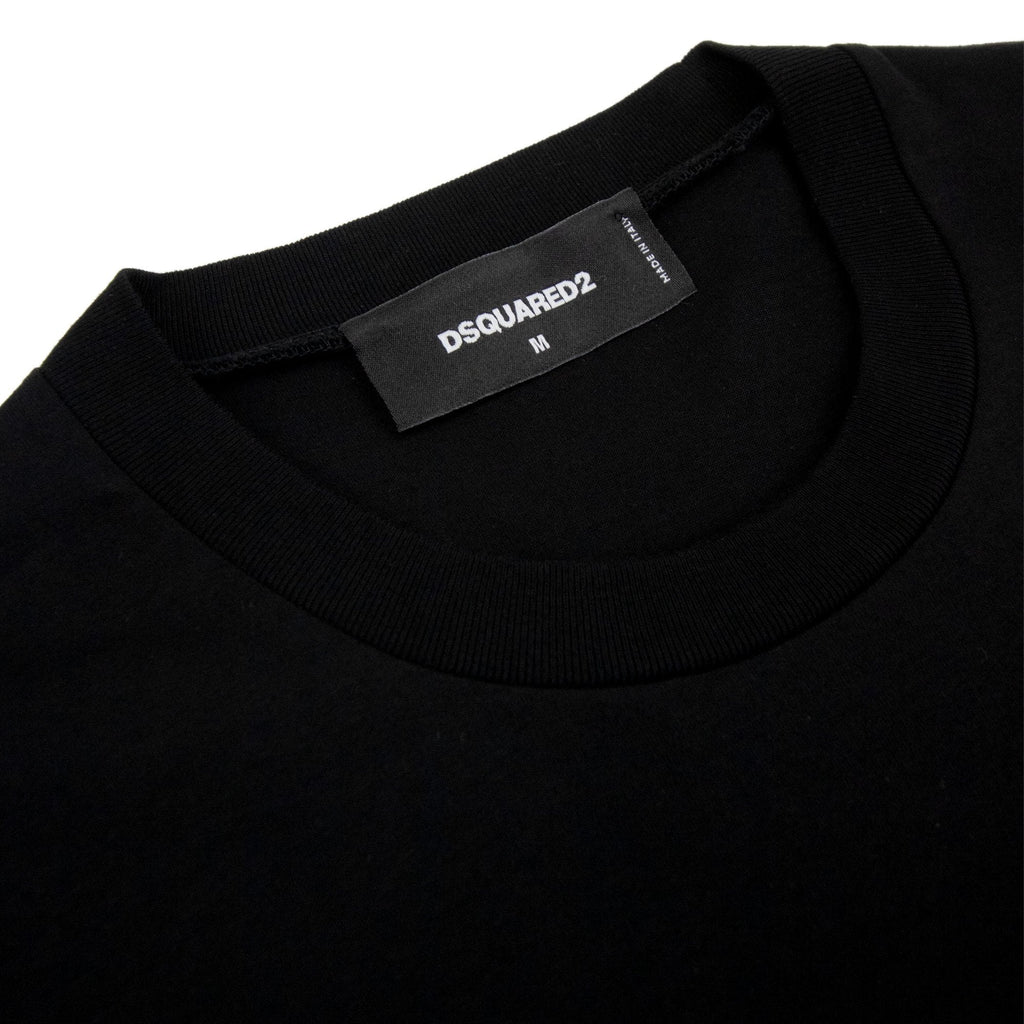 Dsquared2 Bloody Red Logo Cool Fit T Shirt Black 900