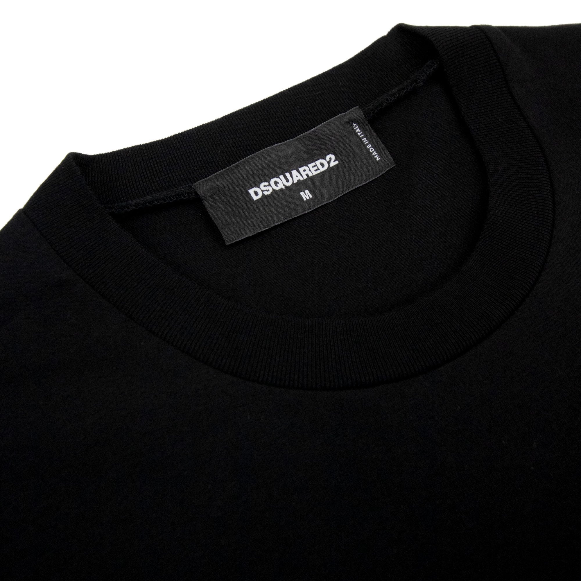 Dsquared2 Bloody Red Logo Cool Fit T Shirt Black 900