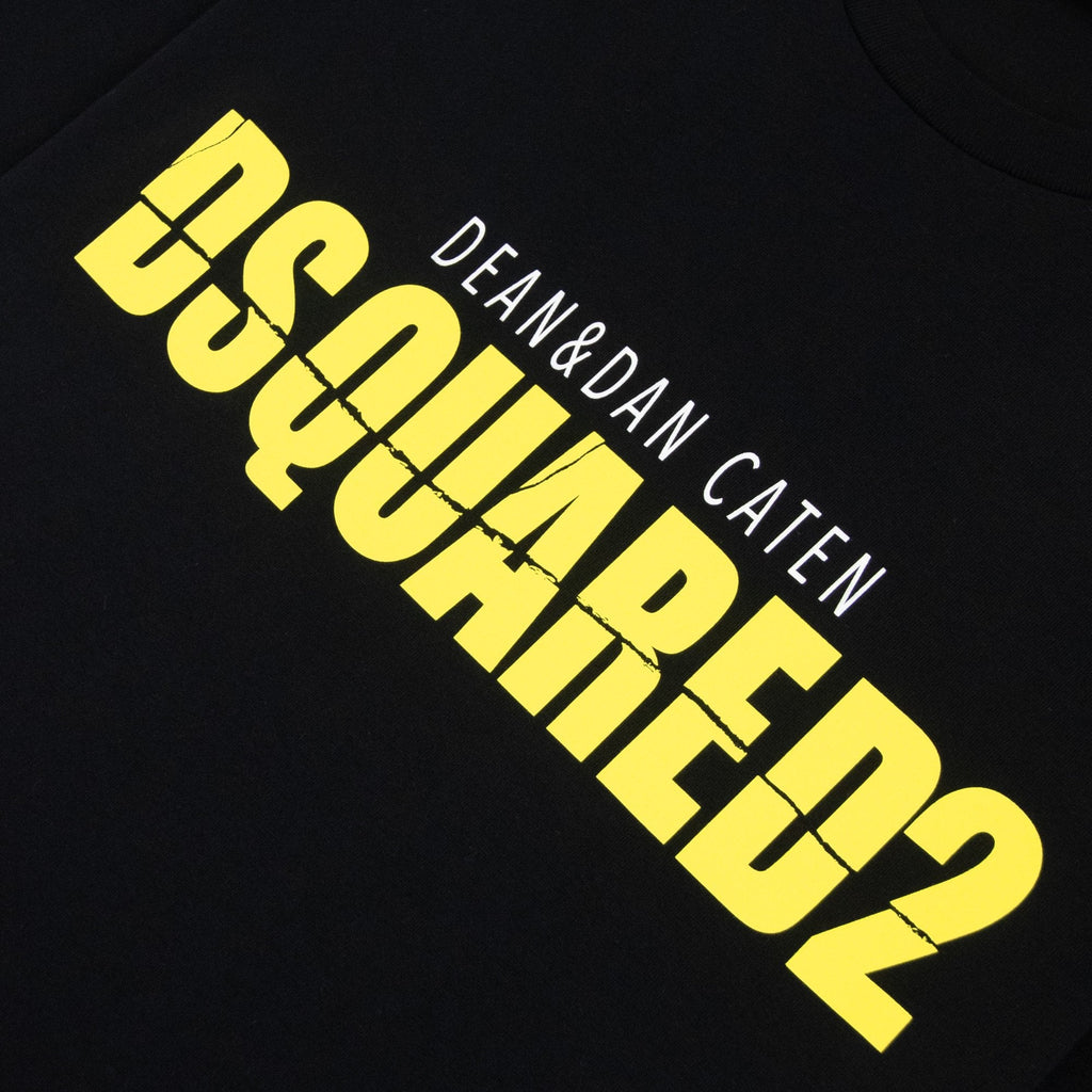 Dsquared2 Horror Printed Logo Cool Fit T Shirt Black 900
