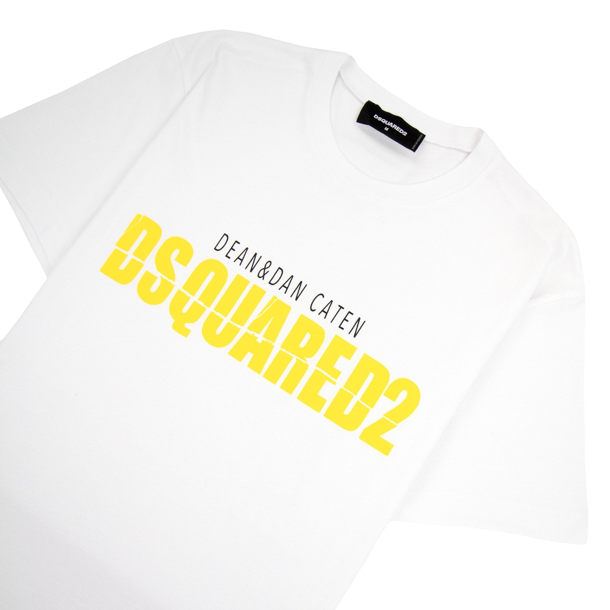 Dsquared2 Horror Printed Logo Cool Fit T Shirt White 100