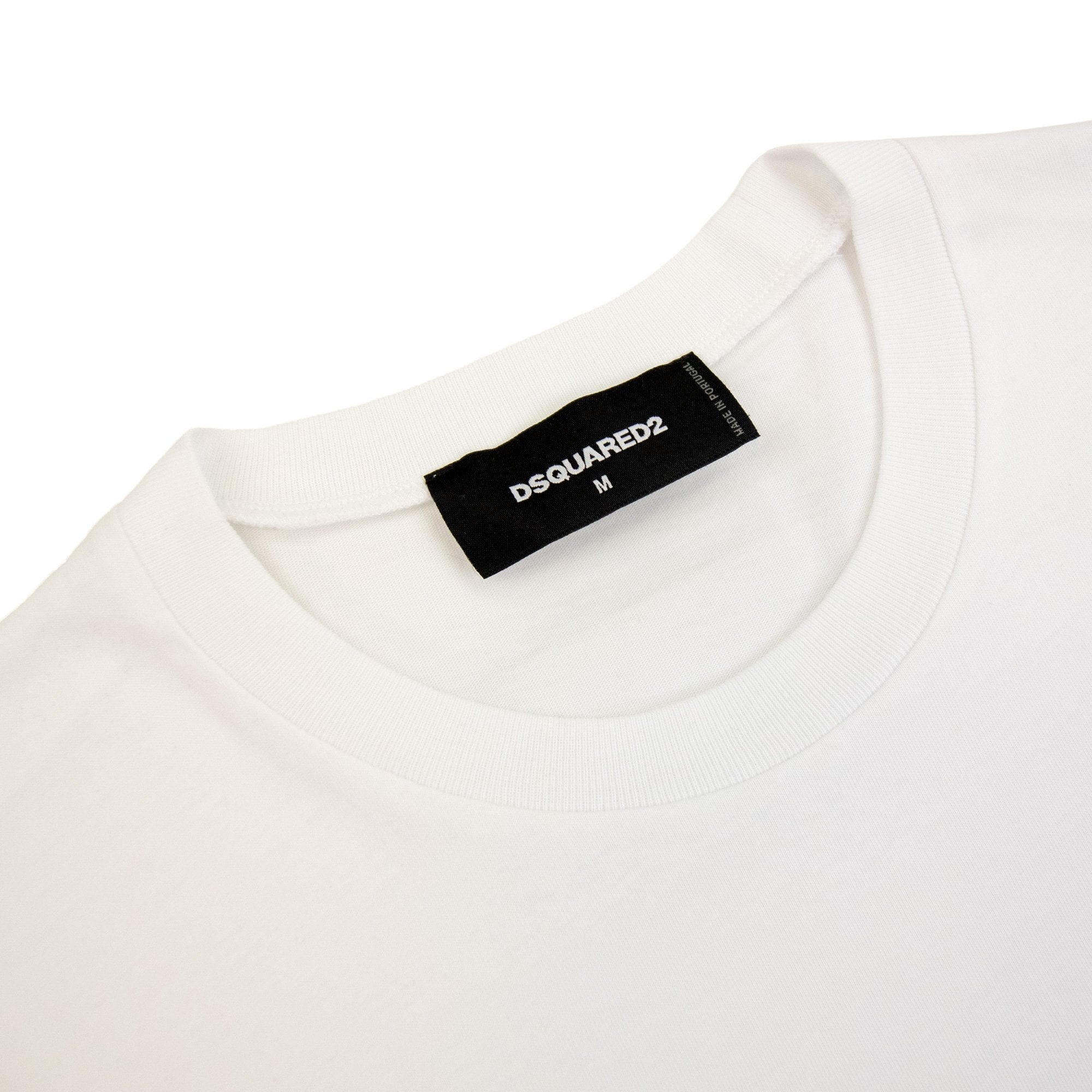 Dsquared2 Horror Printed Logo Cool Fit T Shirt White 100