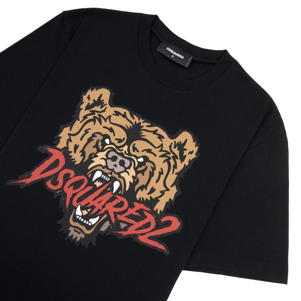 Dsquared2 Bear Logo Cool Fit T Shirt Black 900