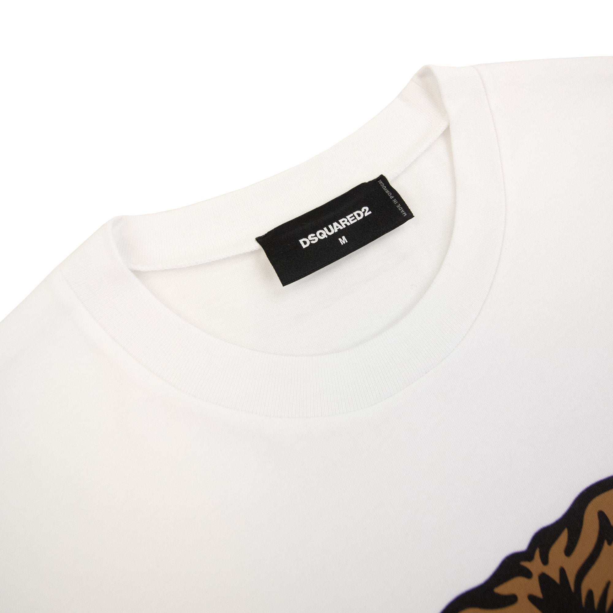 Dsquared2 Bear Logo Cool Fit T Shirt White 100