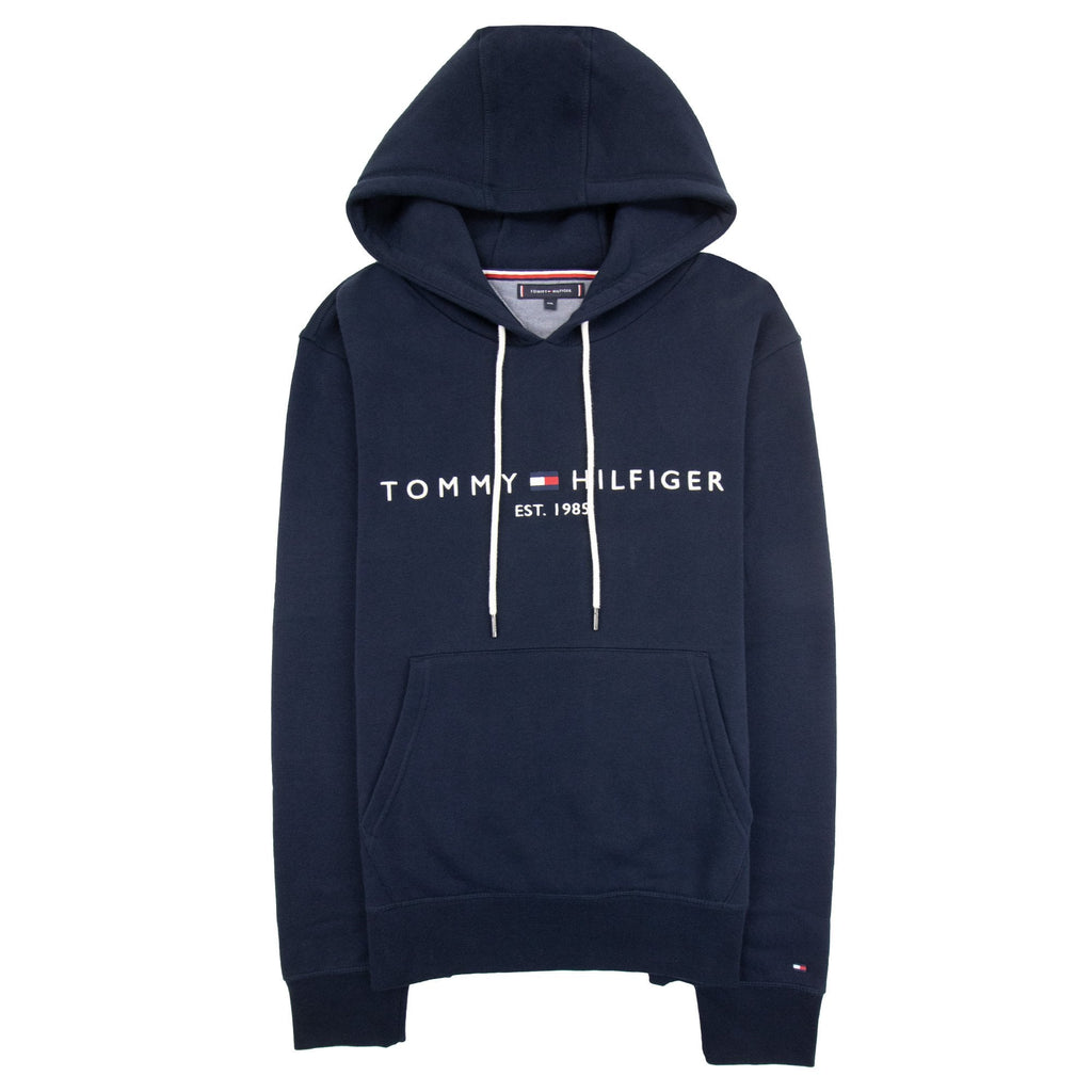 Tommy Hilfiger Drawstring Embroidery Logo Hoody Navy