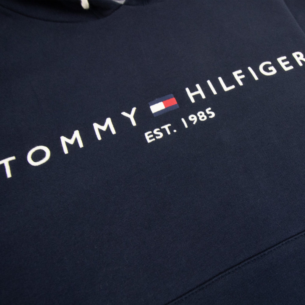 Tommy Hilfiger Drawstring Embroidery Logo Hoody Navy