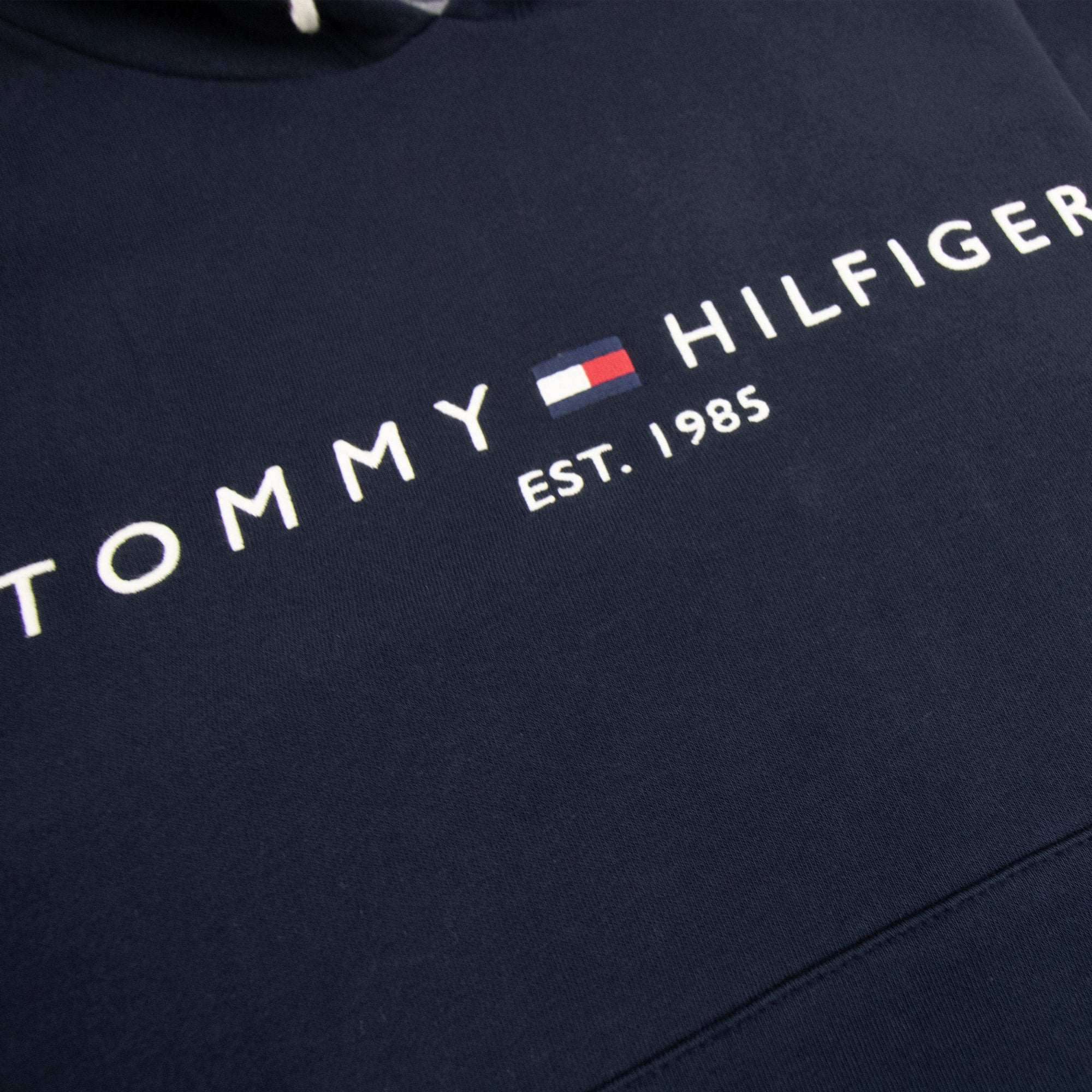 Tommy Hilfiger Drawstring Embroidery Logo Hoody Navy