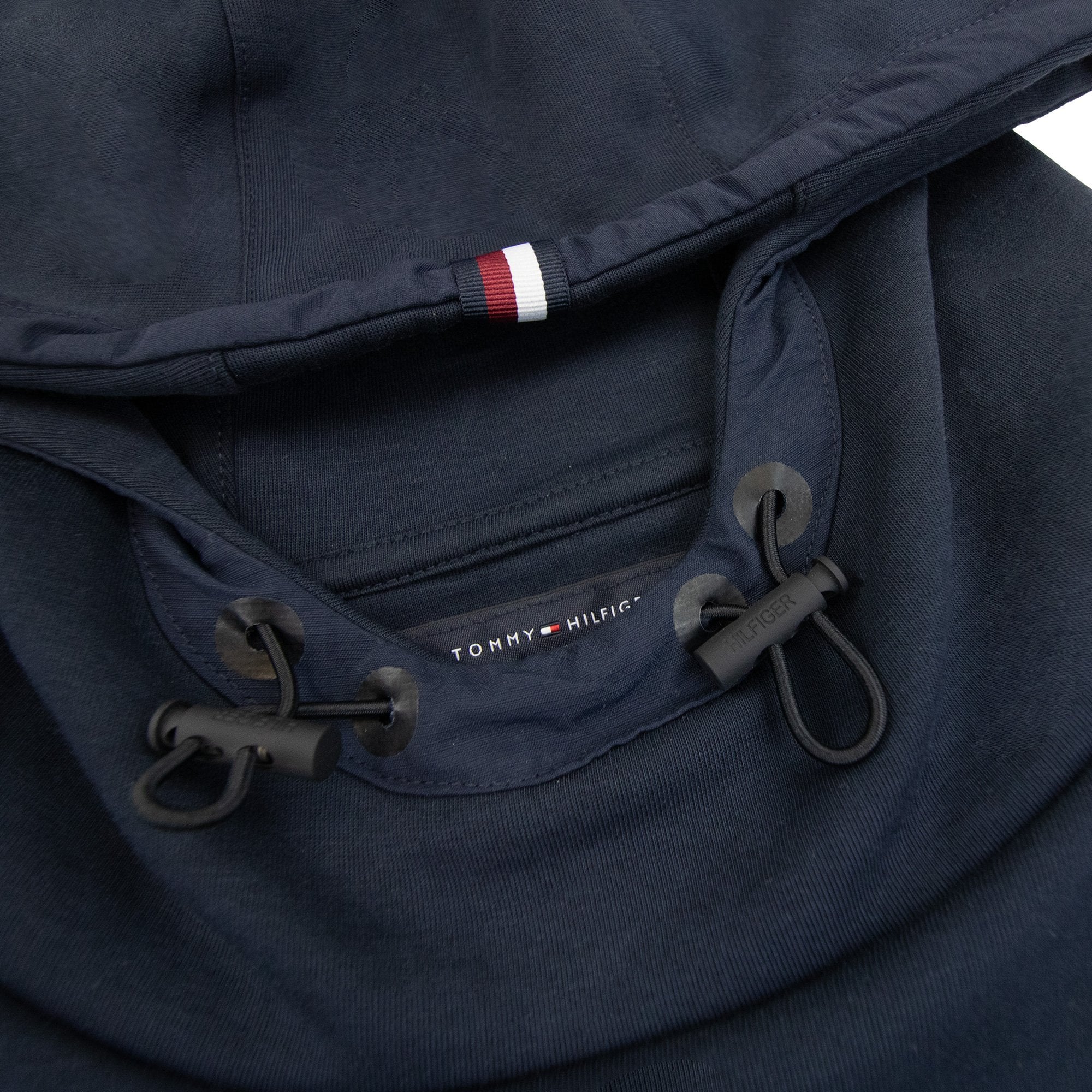 Tommy Hilfiger Arm Badge Logo Hoodied Sweatshirt Navy