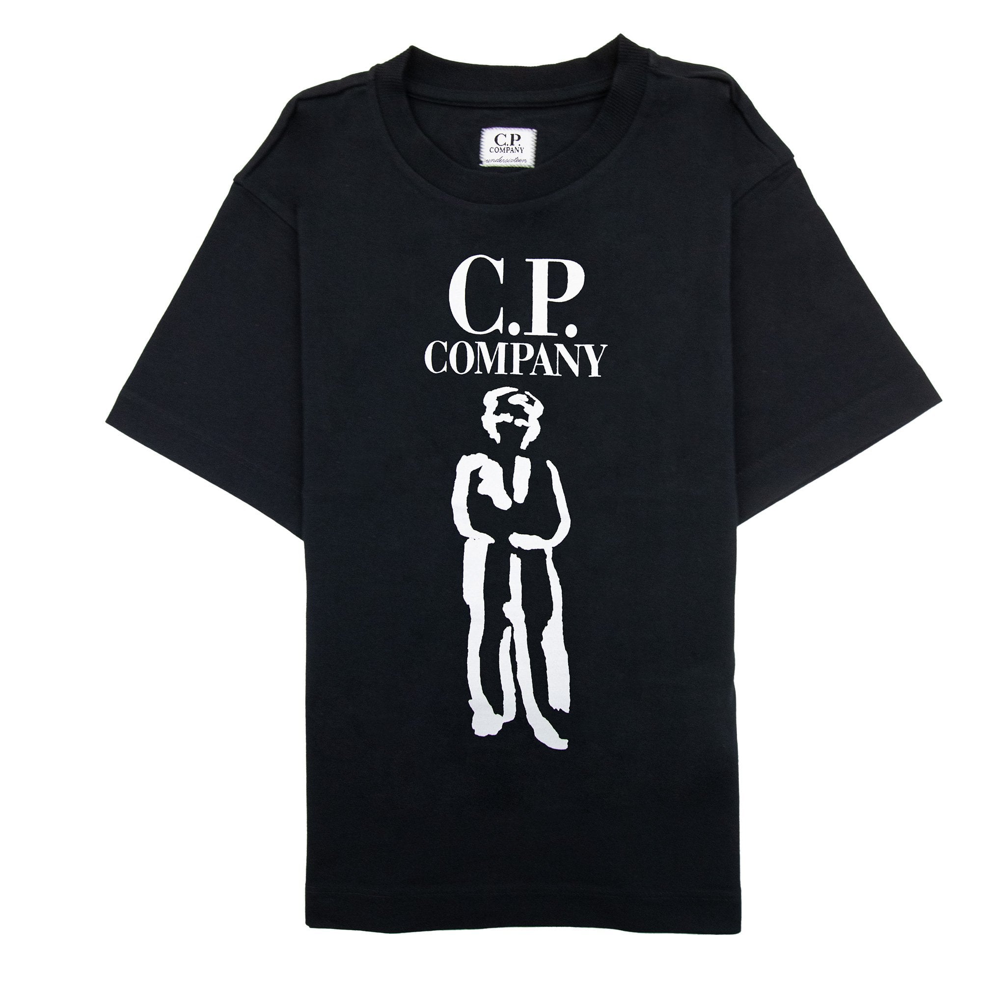 Cp Company Undersixteen 30/1 British Sailor T Shirt Black 999
