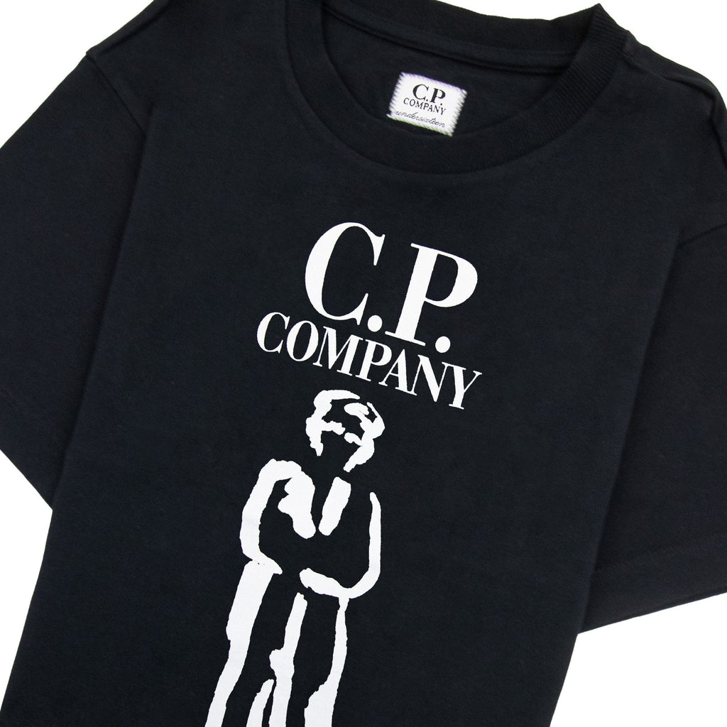 Cp Company Undersixteen 30/1 British Sailor T Shirt Black 999